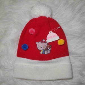 Vintage Hello Kitty Sanrio Kids Bobble Beanie